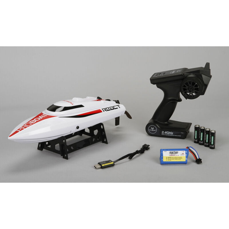 Lancha ProBoat React 17" Self-Righting Brushed Deep-V RTR PRB08024